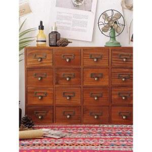 약장 서랍장 나비장 3서랍 앤틱가구 16 고재 16칸 보석함 캐비닛 정리함 거실장