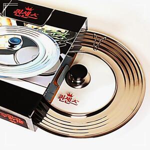 [2개구성] 멀티 강화유리 커버 리스 스텐 뚜껑 팬 후라이 냄비 덮개 레스 프라이 스테인 NWDB314E