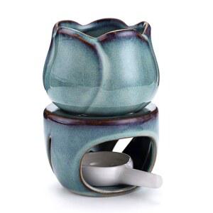 캔들히터 대용량 분리형 로 오일 냄비 스토브 블루 가열 허브