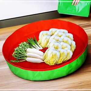 [2개구성] 원형 120cm 비닐 무봉제 준비물 세트 도구 하 개 다도 패드 철 김치 품 버무리 김장 KWABCB65