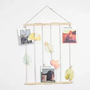 포토 행거 우드 노끈 벽에 사진 걸기 붙이기 꾸미기 인테리어