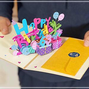 [2개구성] 갓샵 반전 생일 현금 카드 남편 박스 팝업 생신 봉투 이벤트 감사 선물 입체 돈 편지 LWDD2143