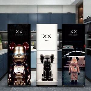 인테리어필름 냉장고시트지 부착 냉장고 냉장고장 엣지칼 메탈시트지 이중 책상