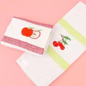 행주 과일무늬 주방용 타올 핸드타올