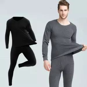 핫 편안한 안감 셋트 발열 내의 남성 기모 군인 군의 [f9A9F3B]