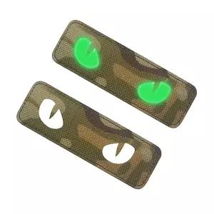 화이트 홀로그램 필름 원단 와펜 오로라 반사 멀티캠 EYE CAT [f97B6A5]