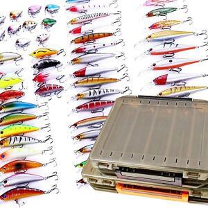 _하드베이트 루어56종+태클박스 2종세트 낚시용품 루어낚시 낚시세트 낚시미끼 피싱토피아 KW744F5D