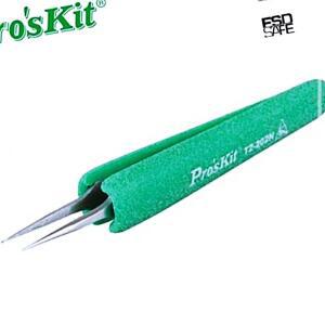 [2개구성] Prokit 핀셋TZ 202N 돋보기형핀셋 핀셋 직선핀셋 굽은핀셋 절연 KW759B8D