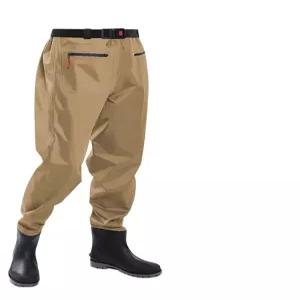 방수 방수바지 루어 체험 낚시장화 허리벨트형 갯벌 민물 농장 일체형