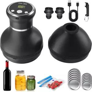 넓고 일반적인 구강 통조림 뚜껑 진공 봉투 및 와인 스토퍼용 DTCF 전기 메이슨 병 밀봉 키트