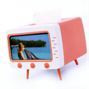 [2개구성] 화장지케이스 스마트폰 거치 티비 휴지케이스 냅킨 사각휴지 휴지홀더 홀더 l 티슈 KWBA64C8