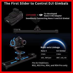 IFOOTAGE 샤크 슬라이더 나노 II - 660 미니 전동 카메라 롱 버전, 알루미늄 합금 돌리 트랙, 비디오 스태