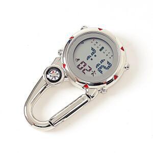 시계 야광 여행 카라비너 디지털 서바이벌 등산 허리 스텐 걸이형 휴대용 HWA 군용 축광 캠핑 HWCE686E