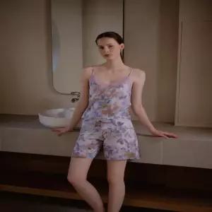 [비너스]비너스(정상) 오르화 미스티 가든 플라워 라운지  여성 상의 데이웨어+5부 하프슬립 세트_C ODW524