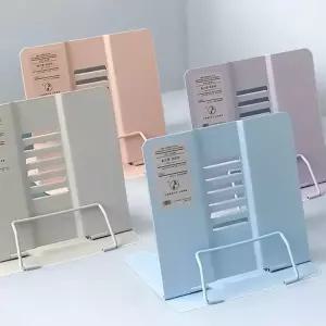 파스텔 책받이 스터디대 아기 독서대 유아 필기대 도서대 휴대용 목디스크 초슬림 책 받침대 미니 북스탠드
