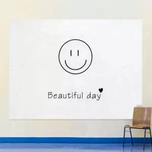 대형 패브릭 포스터 스마일 L