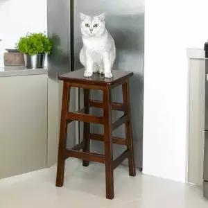 사각바스툴 높은의자 키높이 바체어 정사각 원목 홈바
