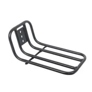 프리미엄 앞짐받이 짐바구니 배달가방 거치대 프론트 랙 접이식 블랙