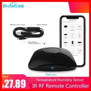 BroadLink RM4 Pro + HTS2 RF/IR 온도 및 습도 센서 버전 스마트 홈 솔루션을 갖춘 무선 범용 원격 허브