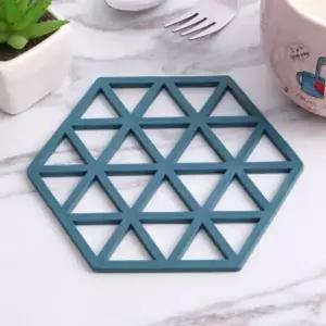 [골드스마일]헥사곤냄비받침(블루)냄비받침대