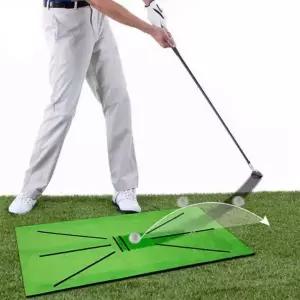 골프 연습 매트 스윙 트레이닝 실내 가드라인 자세