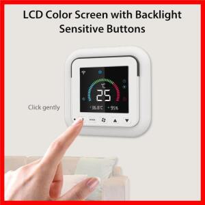 스마트 온도 조절기 Tuya WiFi AC 에어컨 IR 습도 적외선 USB 전원 LCD 제어 터치 스크린 Google 홈