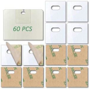 60 PCS 수직 블라인드 수리 탭 키트 클리어 픽서 버티클 스냅 교체용 슬랫 부품 패널