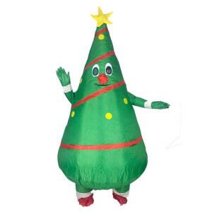 크리스마스 튬 눈사람 트리 인형탈 옷 풍선 슈트 에어 트리 크리스마스 150 190cm
