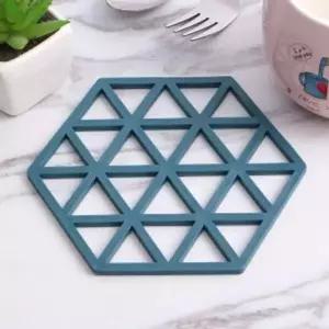 [콩심팥심]헥사곤냄비받침(블루)냄비받침대