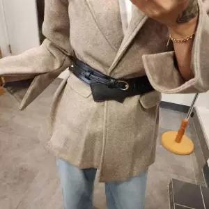 코트 와이드 투인원 얇은 사선 벨트