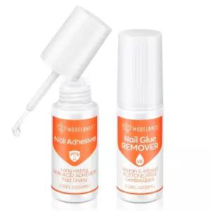 모델 원 10ml 코트 세트 네일 포 프레스 앤 리무버 키트로 인조 비아세톤 폴리시 제거 비타민 E 조 균열