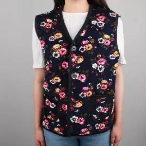[에이치플러스몰]꽃무늬 할머니 누빔 조끼