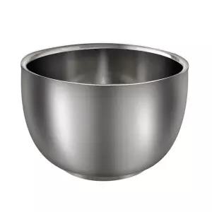 남성용 면도 비누 볼 스테인리스 스틸 컵 더블 레이어 폼 크림 머그 면도기 클렌징 도구