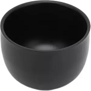 뚜껑이 있는 면도 비누 그릇 블랙 스테인리스 스틸 남성용 폼 컵 남성 아버지의 날 선물용 슬릭 가죽