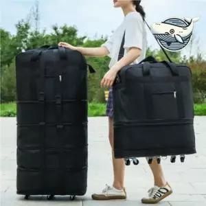 크기조절 가능 백팩형 유학용 수납가방 바퀴형 SaZ1+9IUR