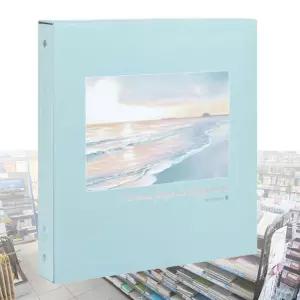 사진앨범 바인더 27000 4R 접착앨범 20매 바다풍경 모닝글로리 접착식 포토북