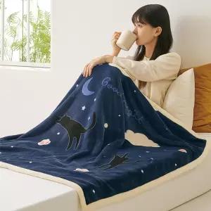 사무실 자동차 여행 극세사담요 100X70 2개 학교 국민 카페용