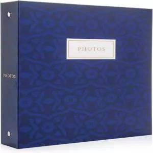 Jot Mark 사진 앨범 세트 - 200장의 4x6 투명 포켓 슬리브 6개의 탭 분할기 3링 바인더 8.5x9.5 (세룰리안