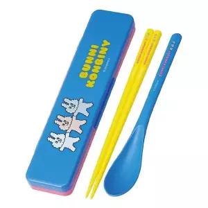 [골드스마일]저소음 수저 젓가락 세트 버니콘비니 18cm 1P 휴대용