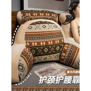 패턴무늬 등받이 삼각 쿠션 쇼파 등쿠션 베개 대형 삼각등받이쿠션 삼각쿠션 허리 등받이쿠션