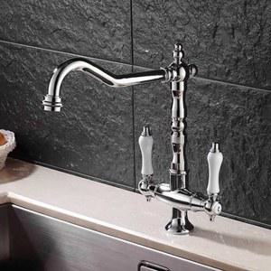 북유럽 빈티지 수전 수도꼭지테인리스 지르코늄 캐비닛 새모양 대야 은색