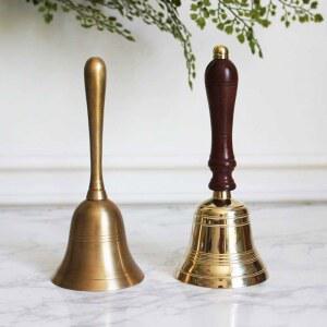 회의종 앤틱 핸드벨 빈티지 황동 종소리 술집 요가 프릴 장식 작은 축제 파티 헨드벨 놋쇠