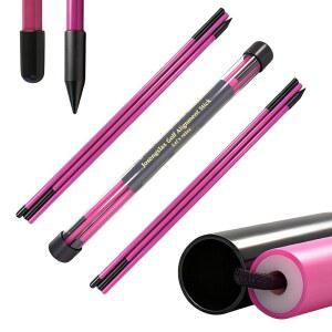 조송슬랙스 골프 얼라인먼트 스틱 2팩 플라스틱 49인치 접이식 스틱 연습봉 조준 퍼팅 스윙 트레이너 튜브 케이스 트레이닝 장비 지원