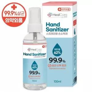[소확행몰] 헬케어 손소독제 핸드워시 손세정제 세니타이저 스프레이 100ml