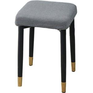 화장대 의자 커버 네모 스툴 정사각형 사각 슬립 미니