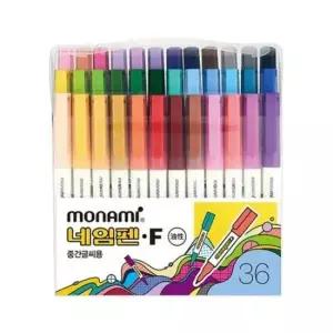 [문구] 모나미 네임펜F(중간글씨) 36색 세트