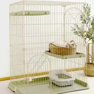 [셀러에이드]반려묘 케이지 철장 울타리 고양이장 하우스 2단 소형