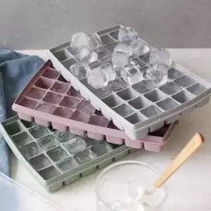 40구 실리콘 아이스 몰드 용기 뚜껑 큐브 얼음통 마늘