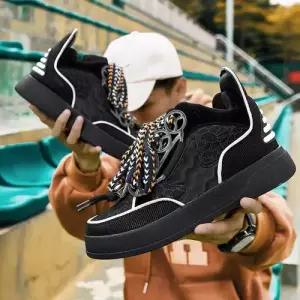 엘럽 남친 보드화 태슬 하이탑 빅사이즈 원템5