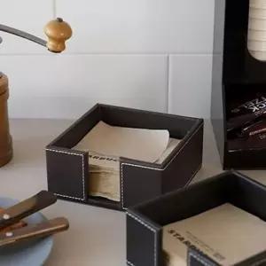 고급 가죽 냅킨 케이스 레스토랑 사각 냅킨 케이스 테이블용 베이커리